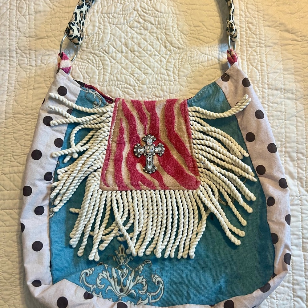Keep It Gypsy Large Canvas Western Style Tote Bag - Picture 7 of 12